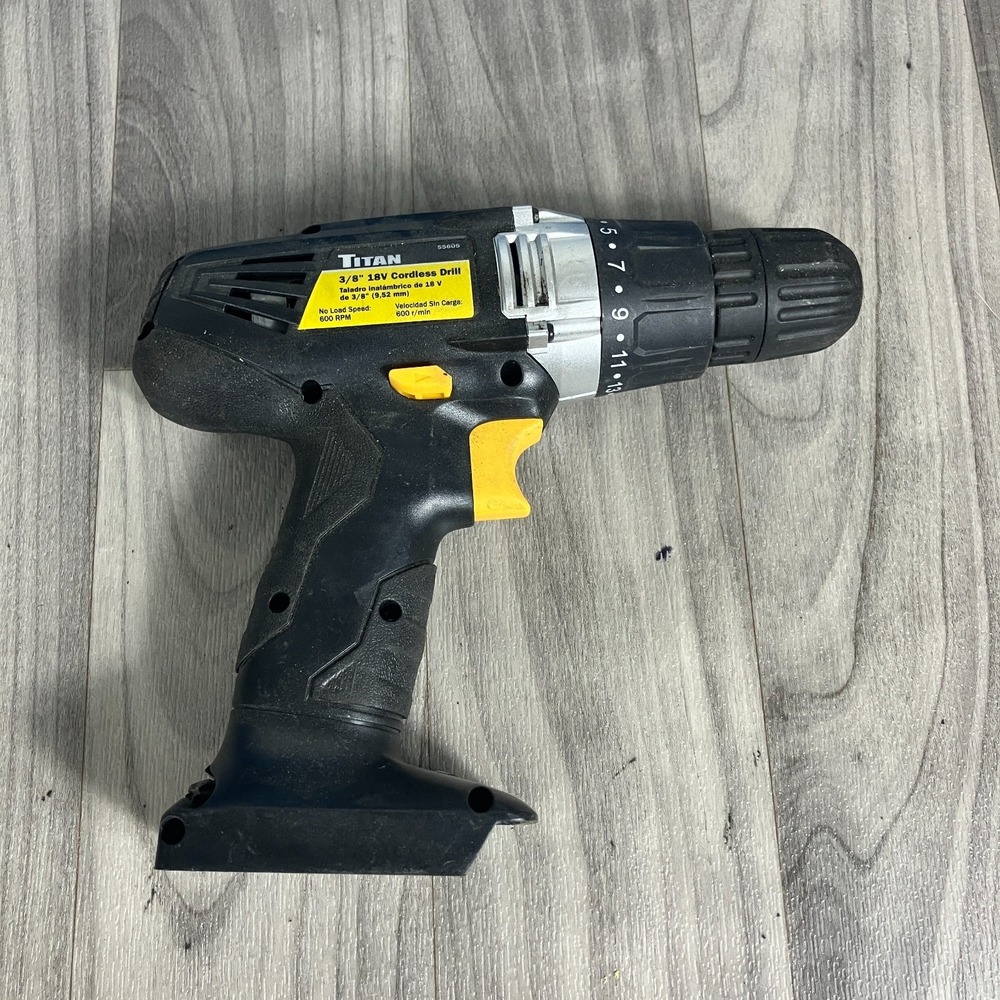 Titan Cordless Drill 18V 3/8"‎ 55605 Tool Only